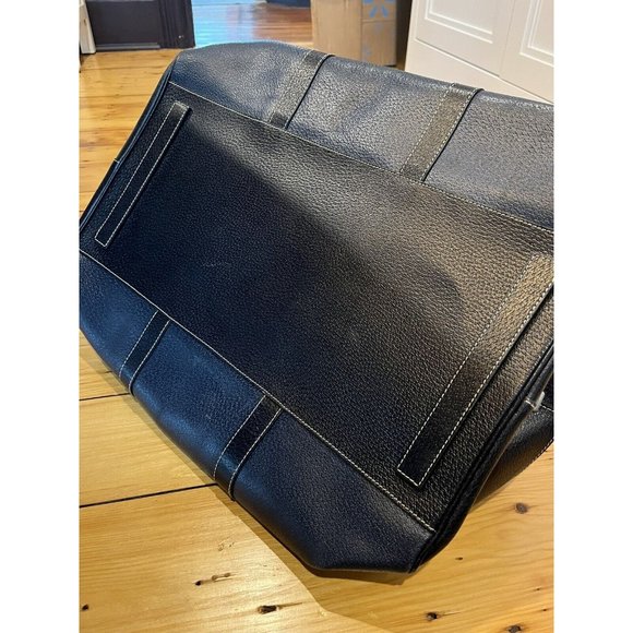 Prada CINGHIALE TRAVE Leather Duffle Weekend Bag. Stylish Tote Travel Bag - Picture 6 of 8